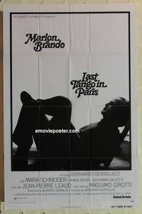 g315 LAST TANGO IN PARIS one-sheet movie poster '73 Brando, Bertolucci