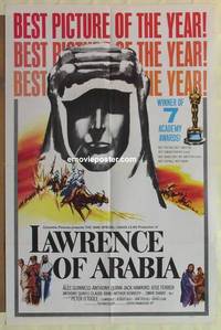 g325 LAWRENCE OF ARABIA style D one-sheet movie poster '62 David Lean