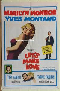 g338 LET'S MAKE LOVE one-sheet movie poster '60 sexy Marilyn Monroe!