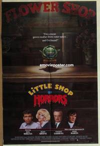 g359 LITTLE SHOP OF HORRORS int'l advance one-sheet movie poster '86 Oz