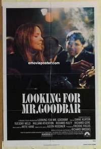 g375 LOOKING FOR MR GOODBAR one-sheet movie poster '77 Diane Keaton