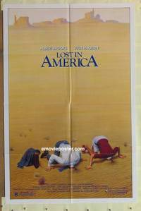 g376 LOST IN AMERICA one-sheet movie poster '85 Albert Brooks, great image!