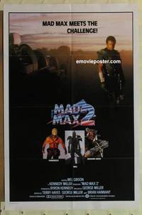 g411 MAD MAX 2: THE ROAD WARRIOR photo style one-sheet movie poster '82 Mel!