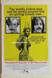 g415 MAGIC CHRISTIAN one-sheet movie poster '70 Sellers, Ringo, sexy Raquel
