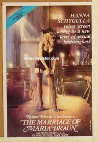 g444 MARRIAGE OF MARIA BRAUN one-sheet movie poster '79 Rainer Fassbinder