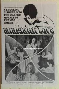 g471 MINISKIRT LOVE one-sheet movie poster '67 warped mod world morals!