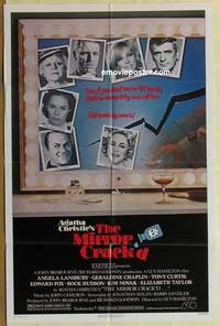 g476 MIRROR CRACK'D one-sheet movie poster '81 Agatha Christie mystery!