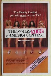 g477 MISS NUDE AMERICA CONTEST one-sheet movie poster '80 beauty sex!