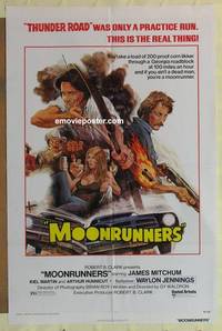 g498 MOONRUNNERS one-sheet movie poster '74 Waylon Jennings, Mitchum