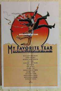g526 MY FAVORITE YEAR one-sheet movie poster '82 Peter O'Toole, Amsel art!