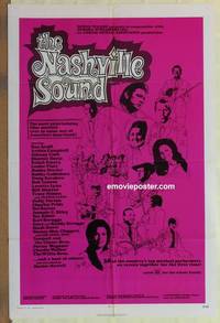 g543 NASHVILLE SOUND one-sheet movie poster '72 Tennessee country music!