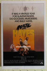 g545 NATE & HAYES one-sheet movie poster '83 Tommy Lee Jones, O'Keefe