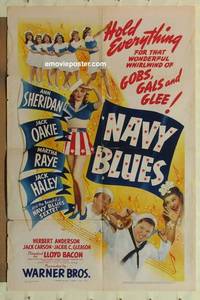 g547 NAVY BLUES one-sheet movie poster '41 sexy patriotic Ann Sheridan!