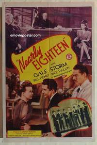 g549 NEARLY 18 one-sheet movie poster '43 Gale Storm, Bill Henry