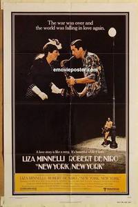 g560 NEW YORK NEW YORK one-sheet movie poster '77 Robert De Niro, Minnelli