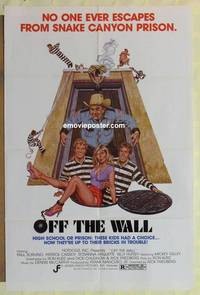 g599 OFF THE WALL one-sheet movie poster '83 Sorvino, sexy Rosanna Arquette!