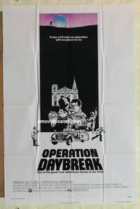 g629 OPERATION DAYBREAK one-sheet movie poster '75 Timothy Bottoms, Shaw