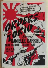 g635 ORDERS FROM TOKYO 1sh '41 Japanese vs Russians, cool artwork!
