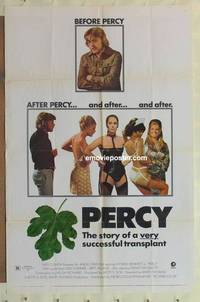 g678 PERCY one-sheet movie poster '71 first English penis transplant!