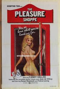 g701 PLEASURE SHOPPE one-sheet movie poster '80 super sexy girl image!