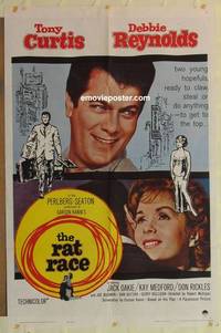 g750 RAT RACE one-sheet movie poster '60 Debbie Reynolds, Tony Curtis