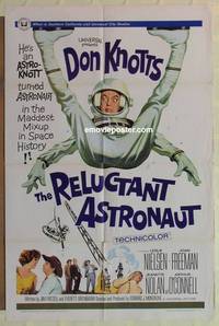 g764 RELUCTANT ASTRONAUT one-sheet movie poster '67 Don Knotts, Nielsen