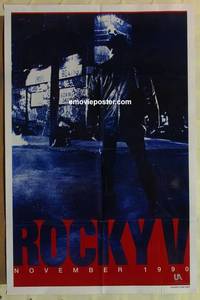 g794 ROCKY 5 rare DS advance one-sheet movie poster '90 Stallone, boxing!