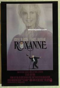 g807 ROXANNE one-sheet movie poster '87 Steve Martin, Hannah, Schepisi