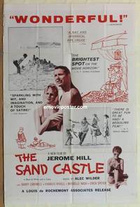 g820 SAND CASTLE one-sheet movie poster '61 sparkling w/wit & imagination!