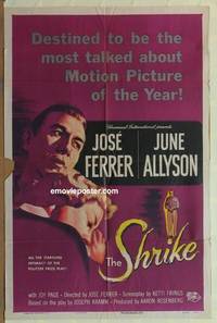 g886 SHRIKE one-sheet movie poster '55 Jose Ferrer, June Allyson, Kramm