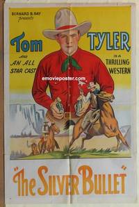 g890 TOM TYLER stock 1sh '35 Tom Tyler western, Silver Bullet