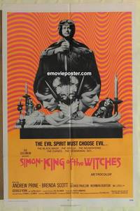g892 SIMON - KING OF THE WITCHES one-sheet movie poster '71 Prine