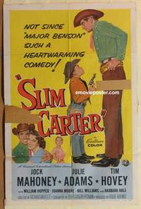 g905 SLIM CARTER one-sheet movie poster '57 Jock Mahoney, Julie Adams