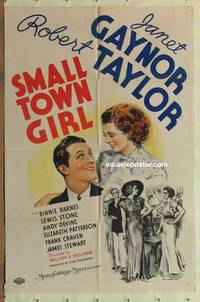 g908 SMALL TOWN GIRL one-sheet movie poster '36 James Montgomery Flagg!