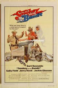 g910 SMOKEY & THE BANDIT one-sheet movie poster '77 Burt Reynolds, Field