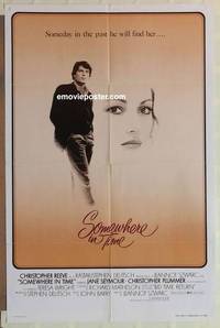 g917 SOMEWHERE IN TIME int'l one-sheet movie poster '80 Reeve, cult classic!