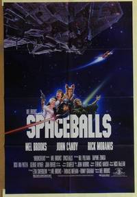 g929 SPACEBALLS one-sheet movie poster '87 Mel Brooks, Pullman, Moranis