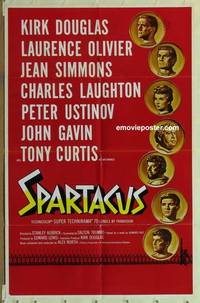 g932 SPARTACUS one-sheet movie poster '61 Kubrick, Kirk Douglas