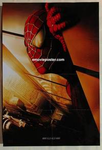 g936 SPIDER-MAN Spanish/US DS tsr one-sheet movie poster '02 twin towers!
