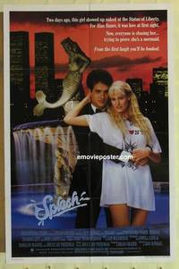 g939 SPLASH one-sheet movie poster '84 Tom Hanks, mermaid Daryl Hannah!
