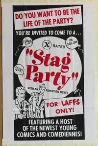 g943 STAG PARTY one-sheet movie poster '64 become the life of the party!
