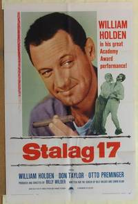 g944 STALAG 17 one-sheet movie poster R59 William Holden, Otto Preminger