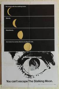 g945 STALKING MOON one-sheet movie poster '68 Gregory Peck, Eva Marie Saint