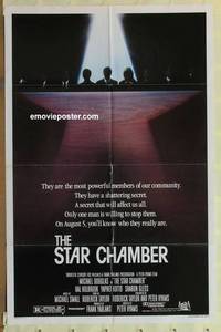 g947 STAR CHAMBER one-sheet movie poster '83 judge Michael Douglas!