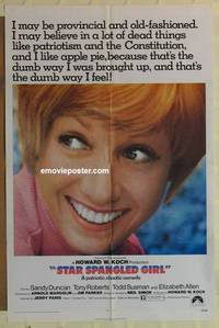 g949 STAR SPANGLED GIRL one-sheet movie poster '71 patriotic Sandy Duncan!