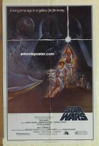 g954 STAR WARS style A 1sh movie poster '77 George Lucas classic!