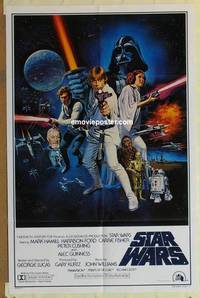 g955 STAR WARS style C 1sh movie poster '77 George Lucas, Harrison Ford