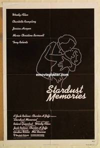 g957 STARDUST MEMORIES one-sheet movie poster '80 Woody Allen, Rampling