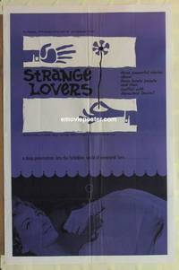 g967 STRANGE LOVERS one-sheet movie poster '63 gay romance!