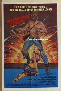 g973 STRIKING BACK one-sheet movie poster '81 they killed his best friend!
